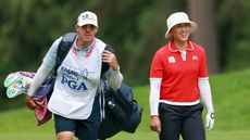 Amy Yang and caddie at the KPMG Women's PGA Championship 