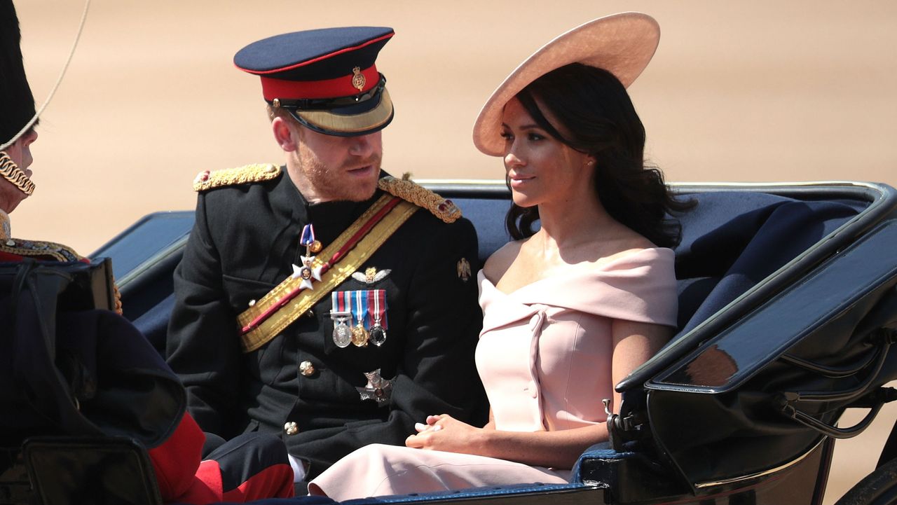 Meghan Markle and Prince Harry at Trooping the Colour 2018