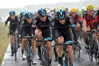 Wouter Poels chases on stage five of the 2015 Tour de France