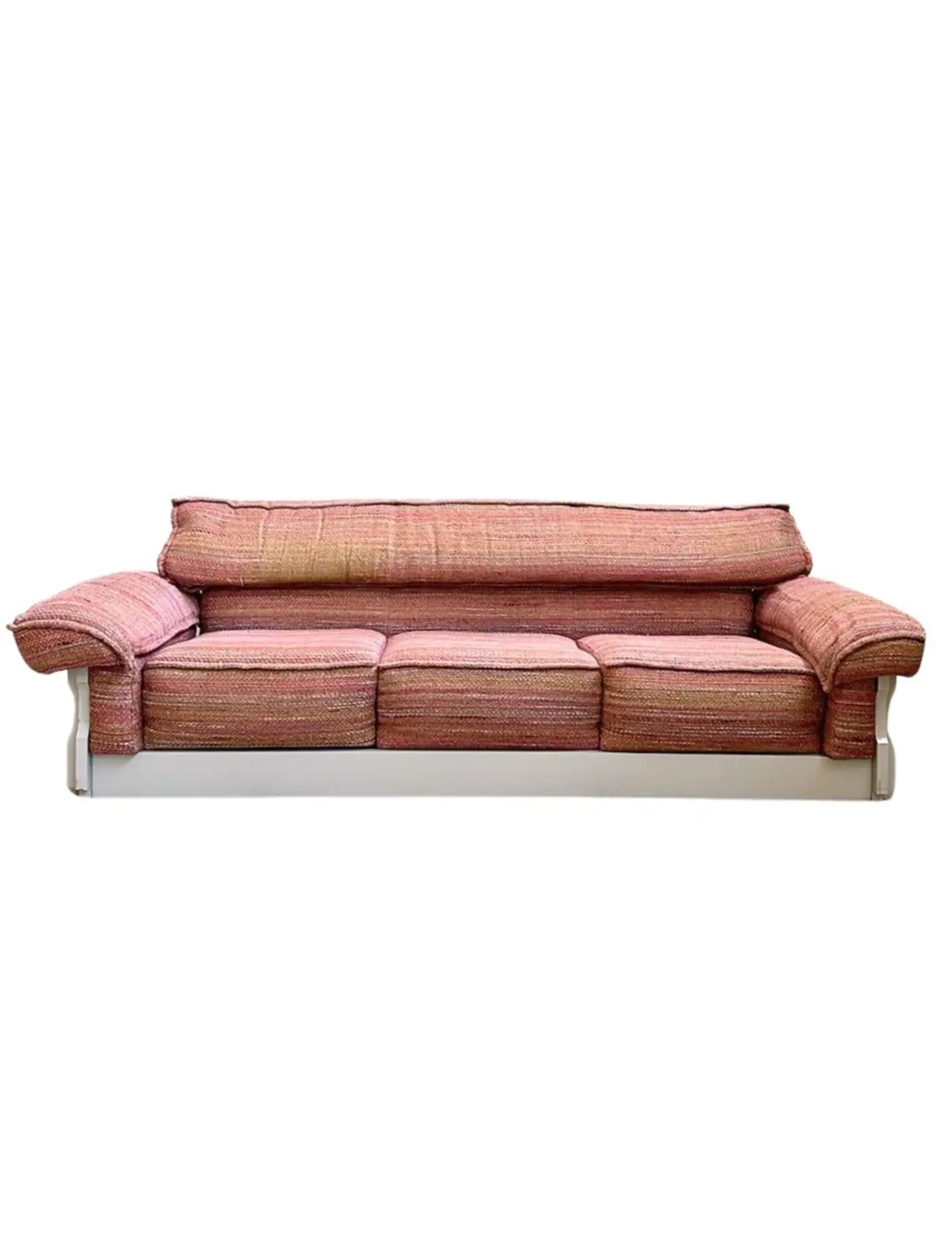 1st Dibs, Luciano Frigerio 'Norman' 3 Seat Sofa in Custom Missoni Upholstery
