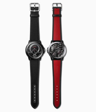 Black and red chanel watch