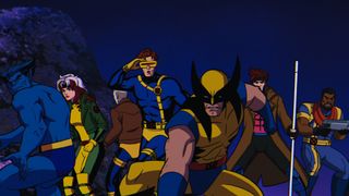 The X-Men prepare to fight some Sentinels in a scrap yard in Marvel's X-Men 97 TV show