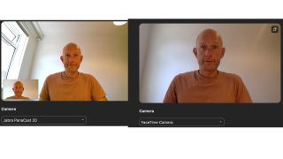 Jabra PanaCast 20 compared to Mac webcam