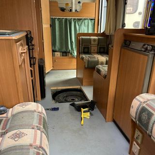 pine caravan interiors