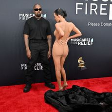 Biana Censori and Kanye 'Ye' West at the Grammys