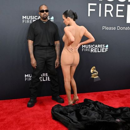 Bianca Censori and Kanye 'Ye' West at the Grammys