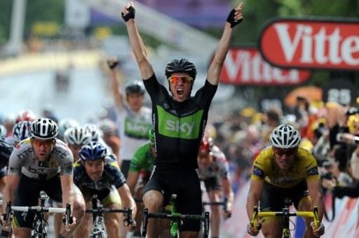 Edvald Boasson Hagen (Sky) wins stage six of the Tour de France, the Norwegian's first victory in the French Grand Tour.