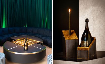 Lenny Kravitz designs a champagne table and candle holder 