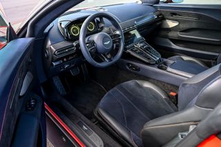 Aston Martin Vantage front seat black interior