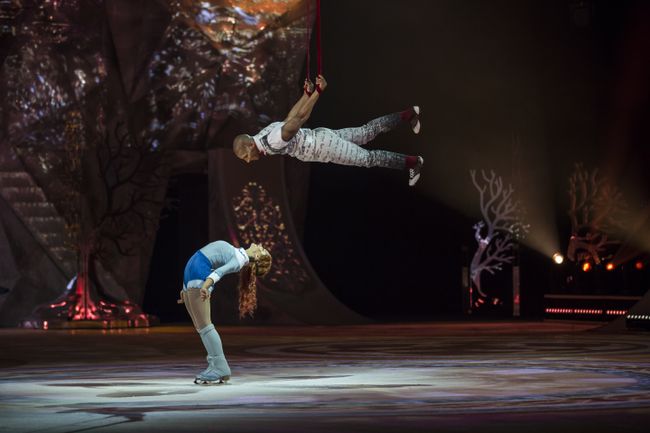 Ballroom aerial straps from Crystal