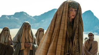 Lady Jessica (Rebecca Ferguson) in her new robes as the Fremen's Reverend Mother in Dune: Part Two