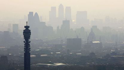 Air Pollution over London's skyline