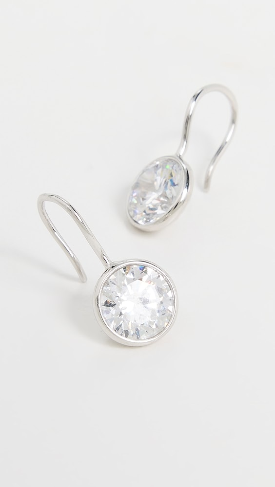 Shashi Bezel Drop Earrings
