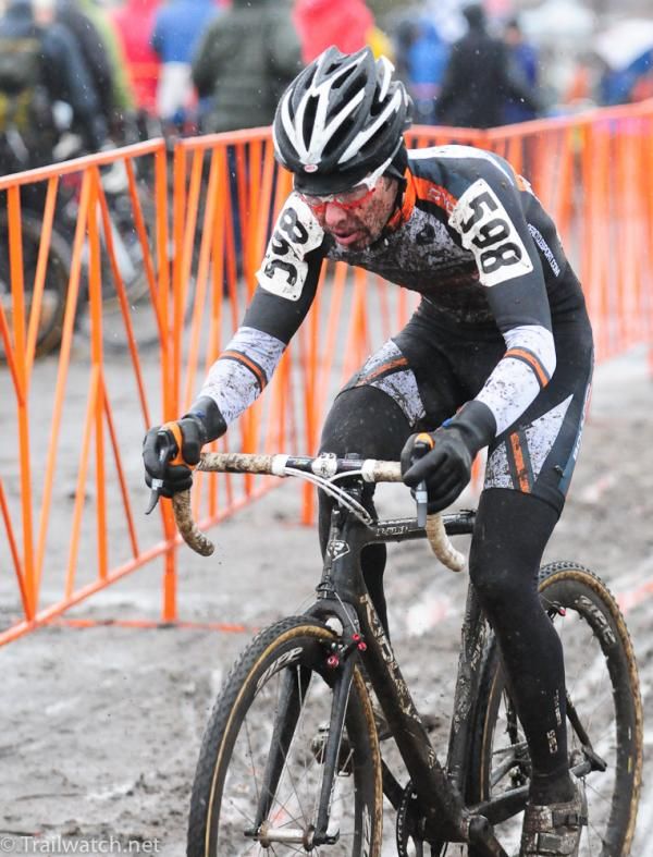 Brandon Dwight (Boulder Cycle Sport) chases his teammate Pete Webber