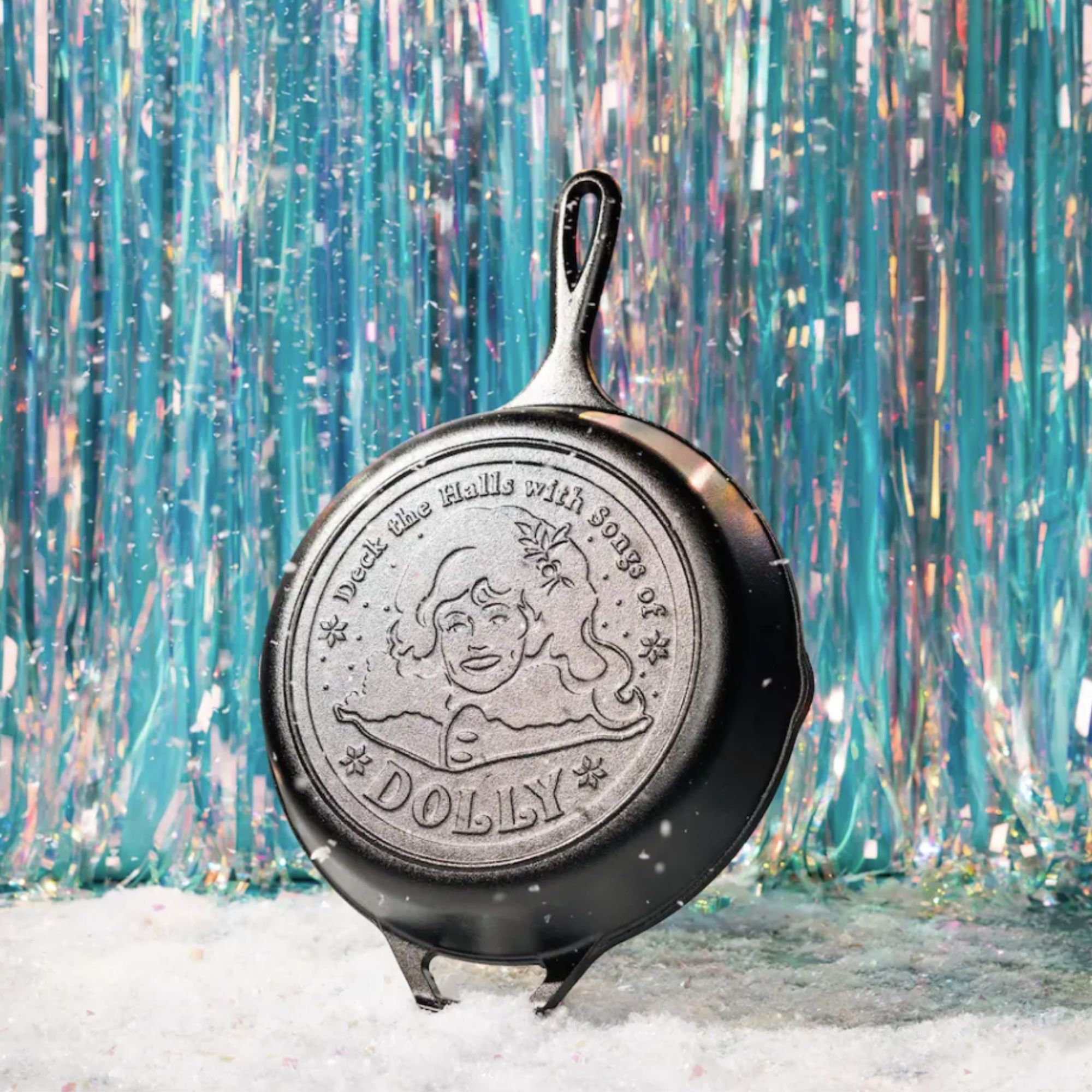 Deck The Halls With Songs Of Dolly - 10.25-inch Skillet