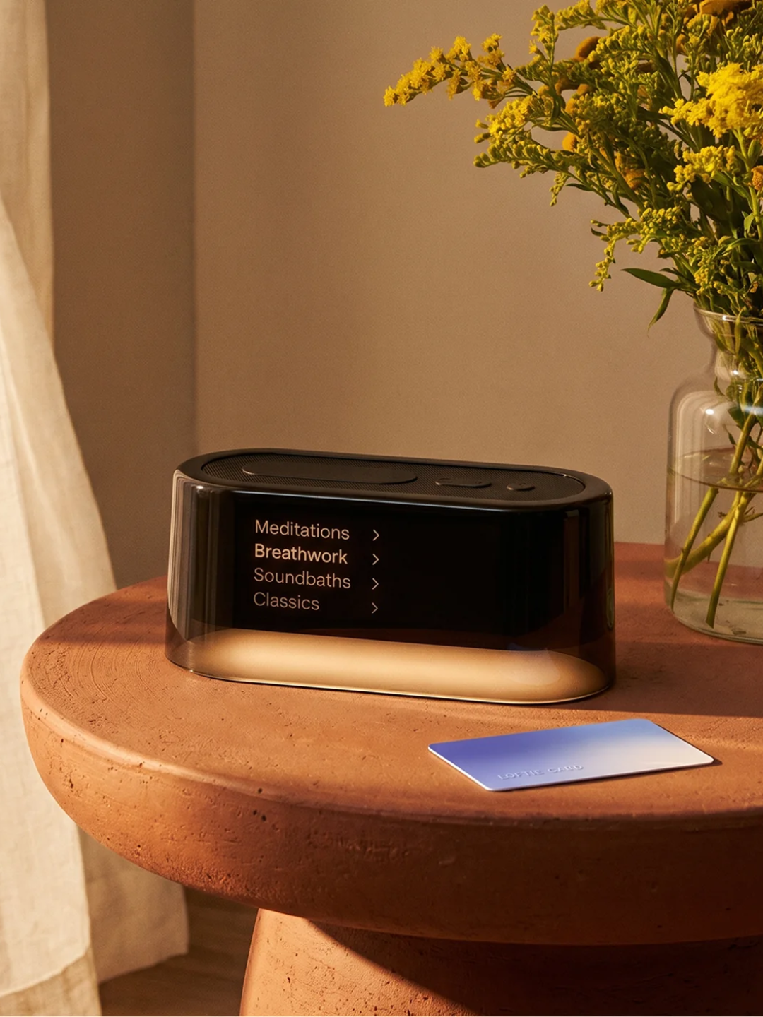 A smart alarm clock from Loftie
