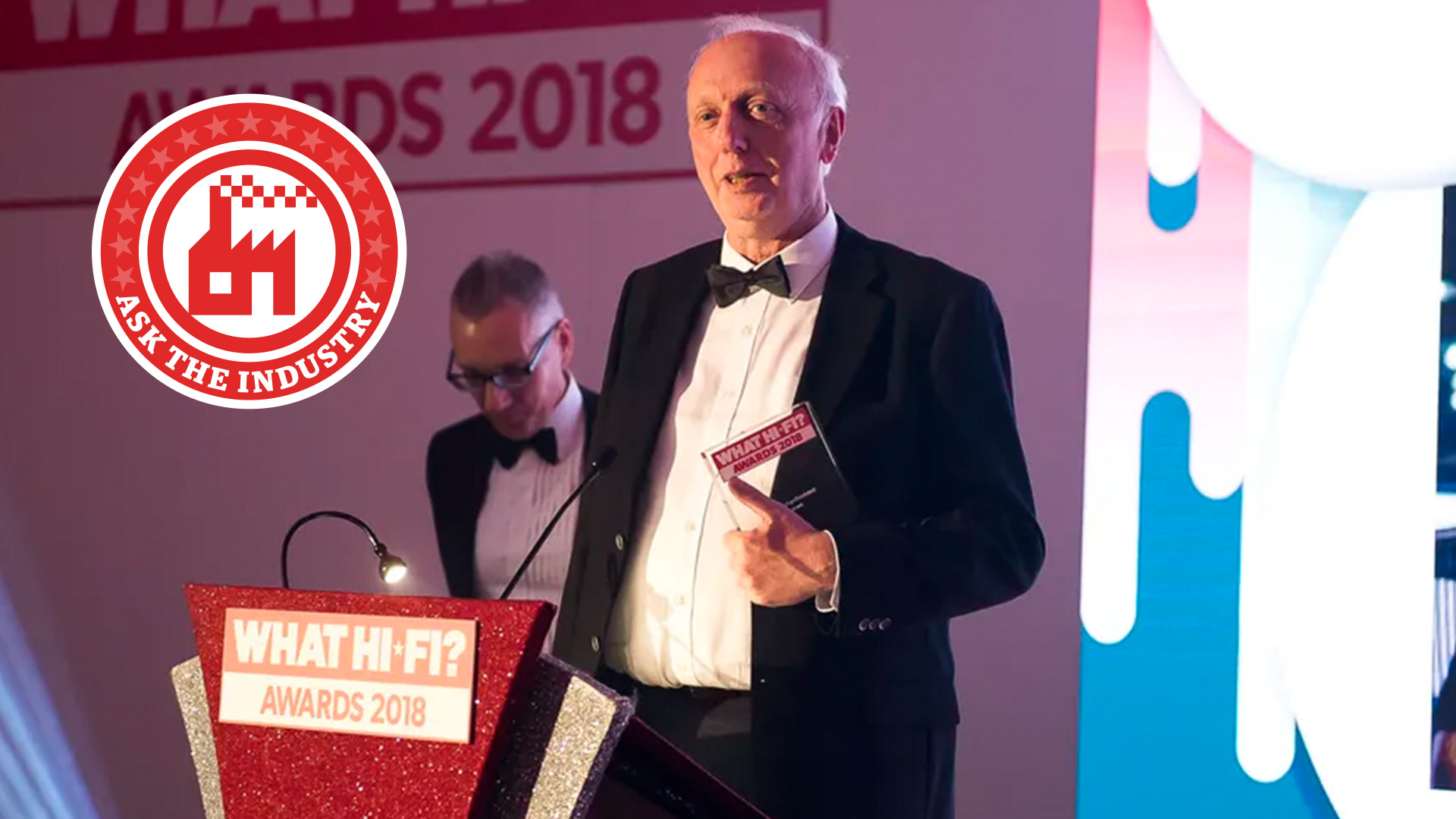 eric kingdon giving a speech at an awards ceremony