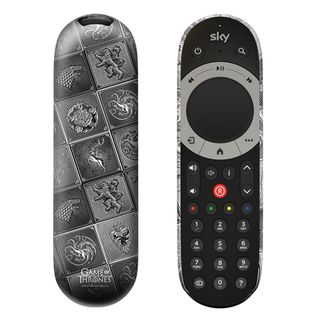 remote control in black colour with cover