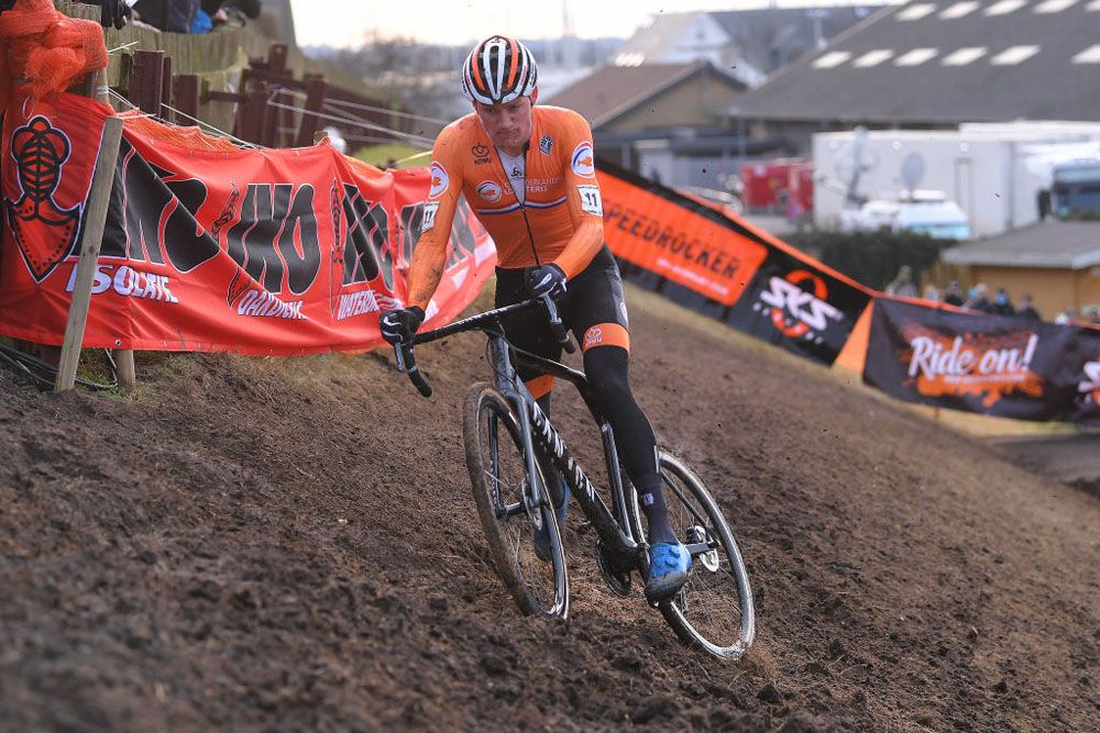 Mathieu van der Poel (Netherlands) in action