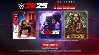 All editions for WWE 2K25