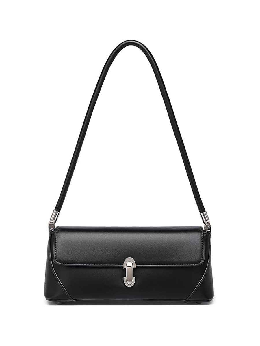 YONBEN, Yonben Women's Pu Shoulder Bag Stylish and Practical Bag (black)