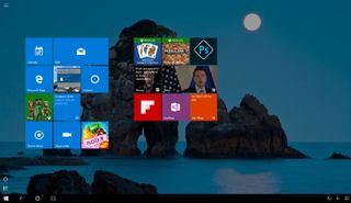 Old Start screen (Windows 10 version 1511)