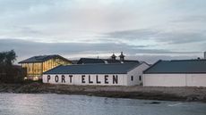Exterior of Port Ellen whisky distillery, Islay, Scotland