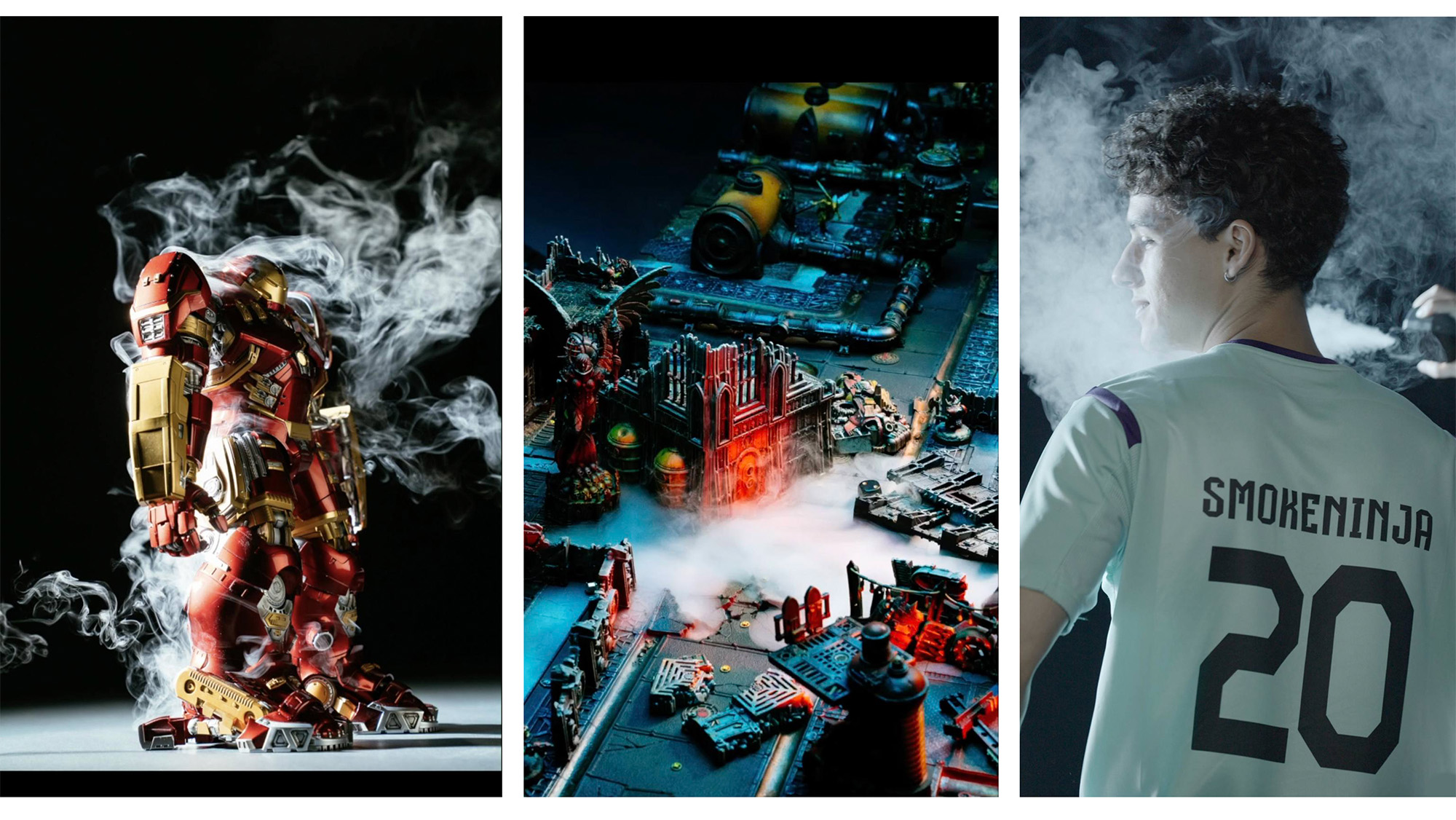 Sample images of PMI Gear's Vanishing Formula in action