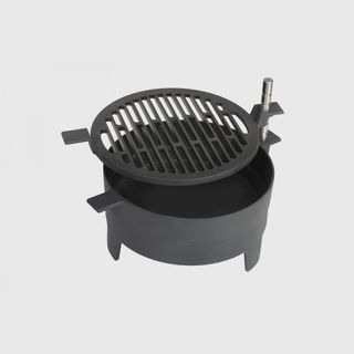 Solid enough to support fire, but compact enough to take its place at the tabletop, the Grill 71 table barbecue features a nifty suspension system that allows you to raise and lower the grill plate as needed.
