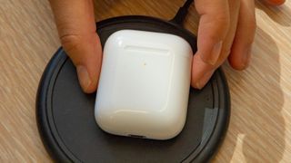 Apple's latest AirPods case supports Qi-based wireless charging. Credit: Tom's Guide
