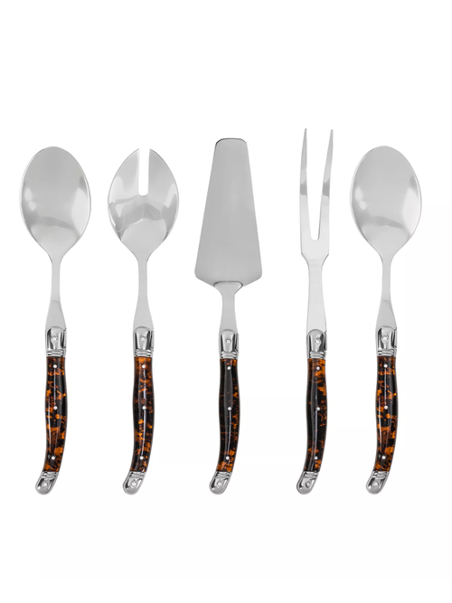 Laguiole Tortoise Shell 5-Pc. Hostess Set