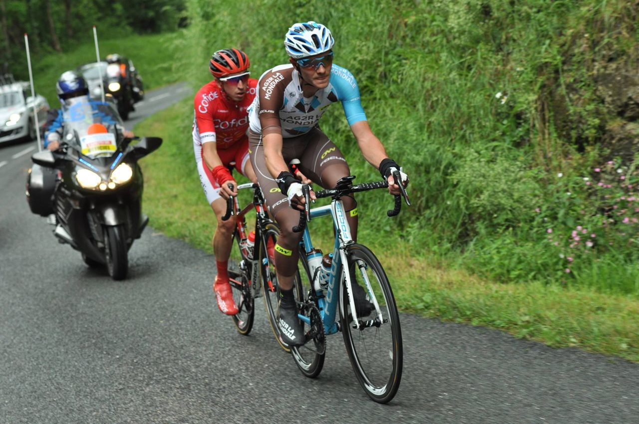 Julien Berard and Romain Hardy were the two breakaway men