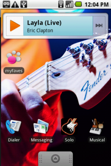myTouch 3G Fender edition home screen