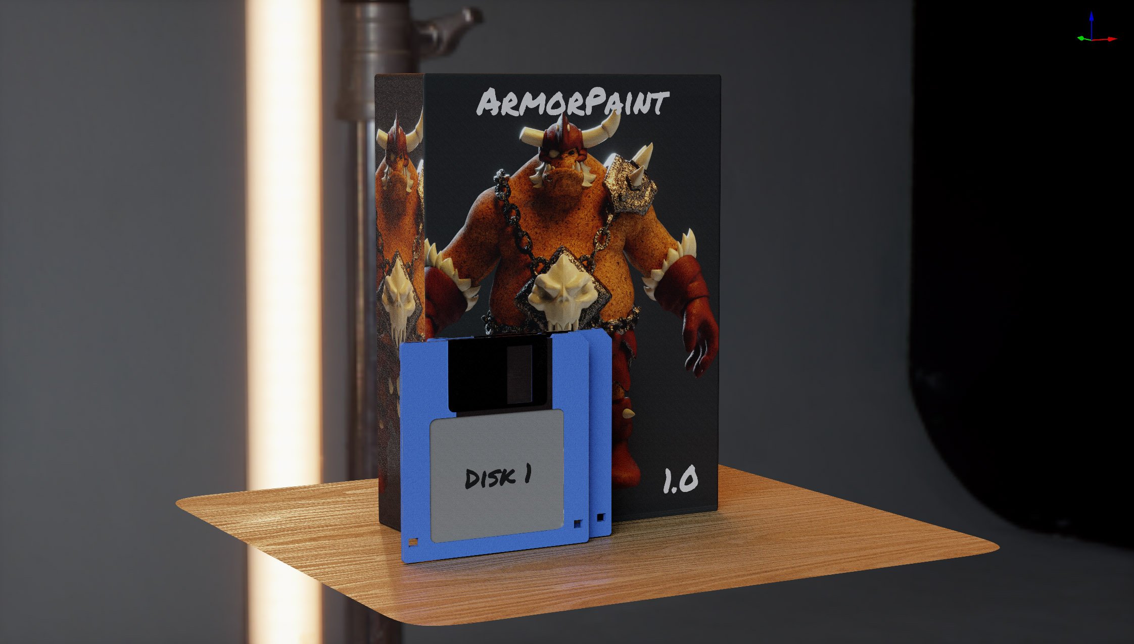 Screenshot from ArmorPaint texture app for 3D modelling