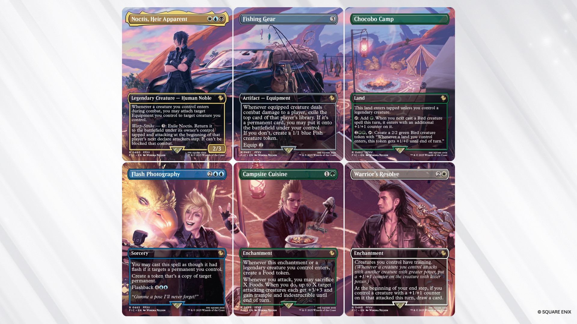 MTG Final Fantasy products on a plain background
