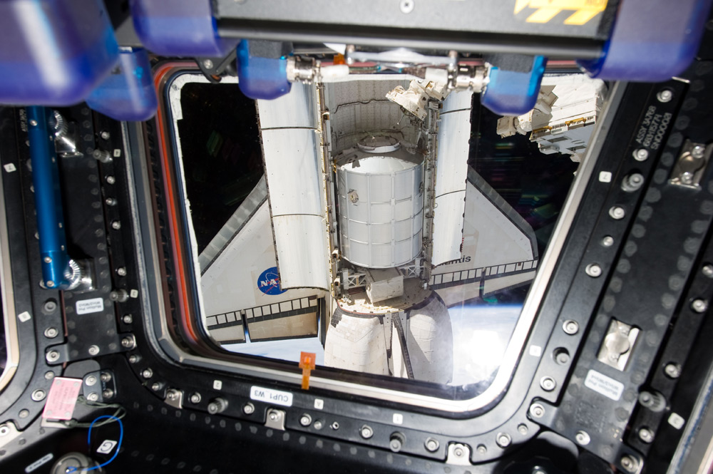 Atlantis as Seen Through the International Space Station&#039;s Cupola