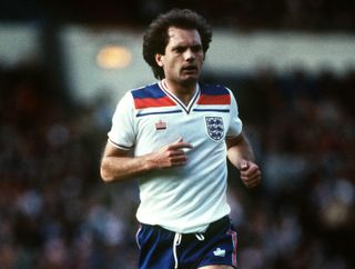 Ray Wilkins playing for England in 1982