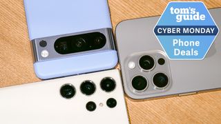 iphone 15 pro max vs pixel 8 pro vs galaxy s23 ultra with cyber monday deals tag