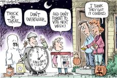Political cartoon