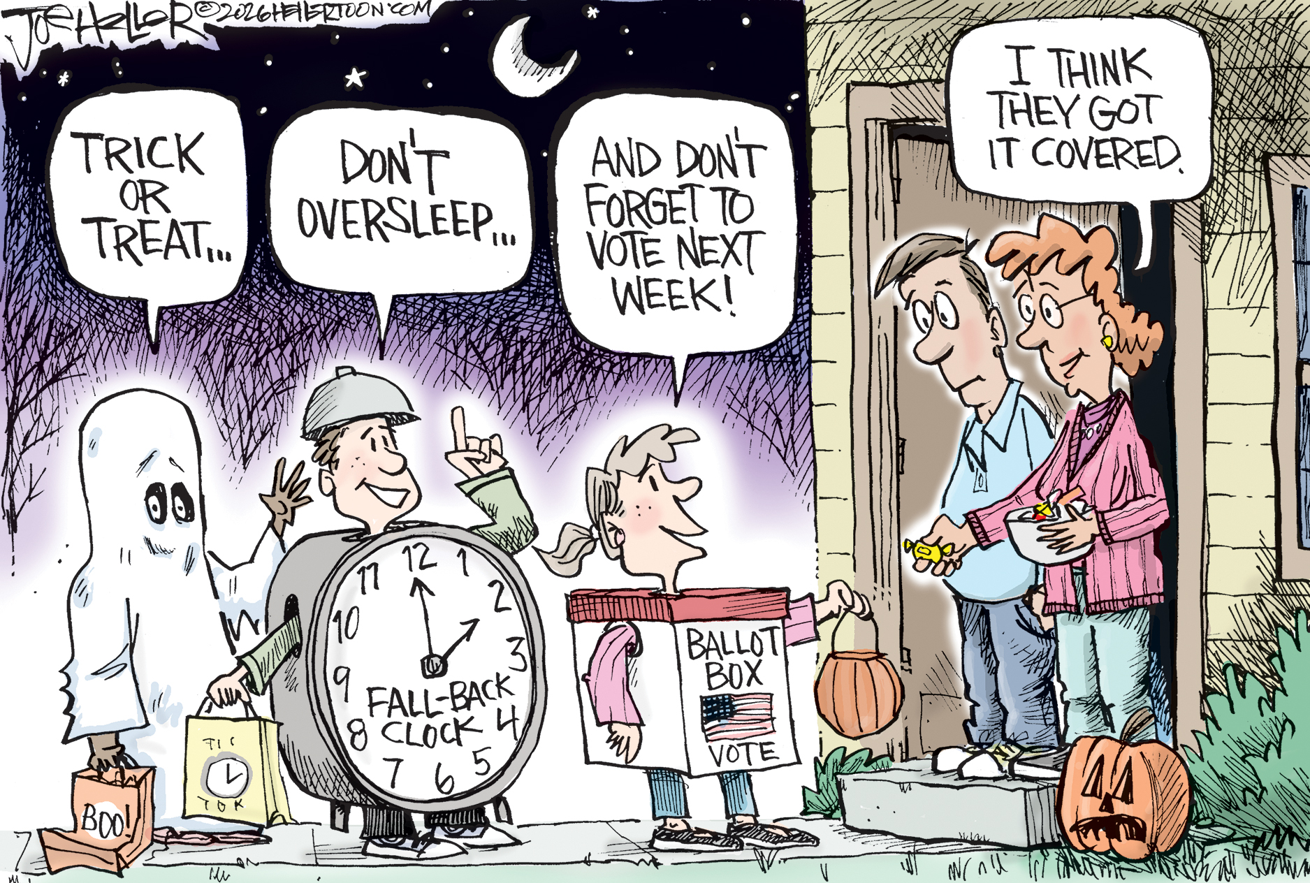 Political cartoon