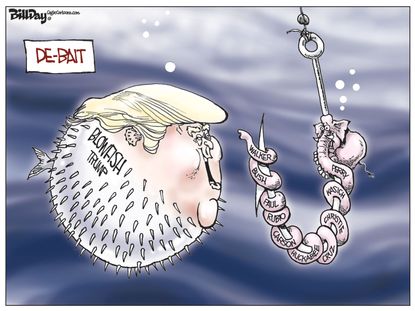 Political cartoon U.S. GOP Presidential Debate