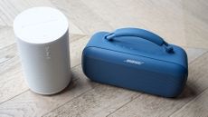 A side-by-side view of the Sonos Era 1 and the Bose SoundLink.