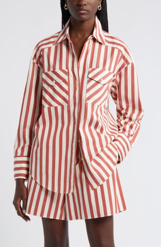 Poplin Button-Up Shirt