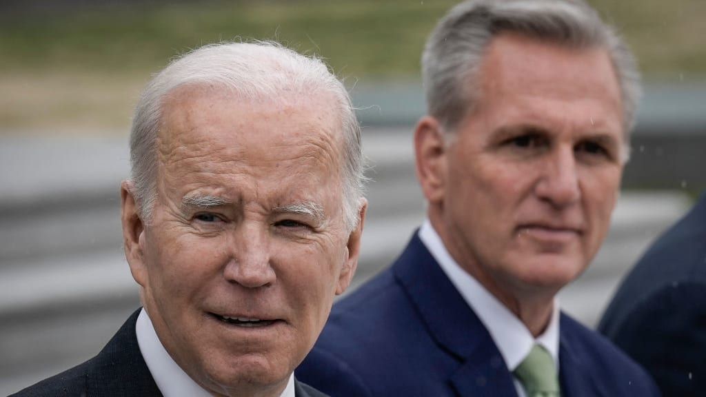 President Biden and House Speaker Kevin McCarthy.