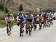 The day's break that formed leading up to the lower slopes of Independence Pass