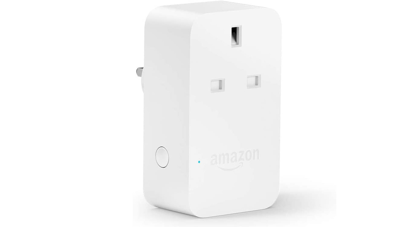 Amazon smart plug on a white background
