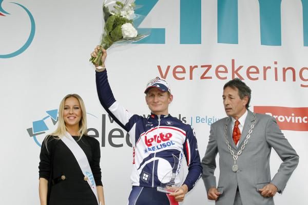 Andre Griepel on the podium