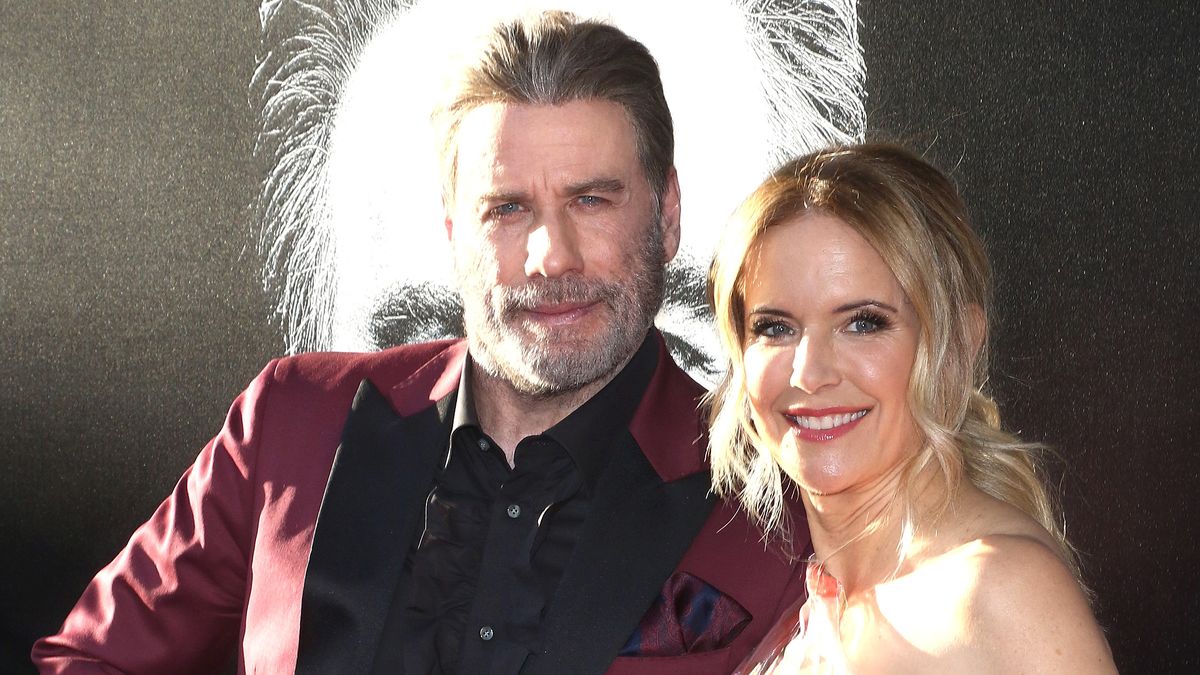 John Travolta and Kelly Preston at the June 2018 premiere of Gotti in New York City.