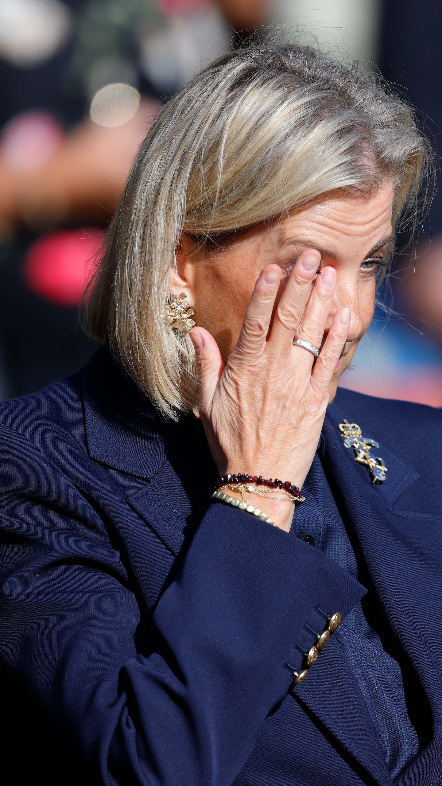 Sophie, Duchess of Edinburgh wipes away a tear as she attends the Corps of Royal Electrical and Mechanical Engineers (REME) Memorial Day on October 1, 2026