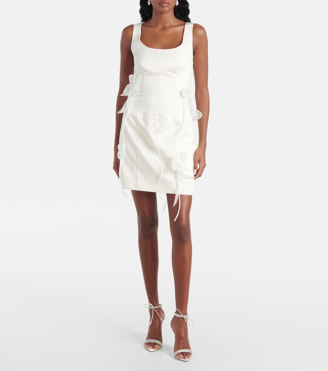 Bridal Floral-Appliqu&amp;eacute; Minidress
